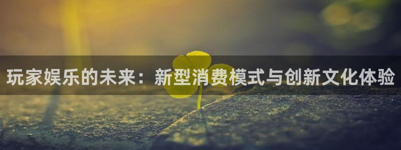 环球360一比一上分：玩家娱乐的未来：新型消费模式与创新文化体验